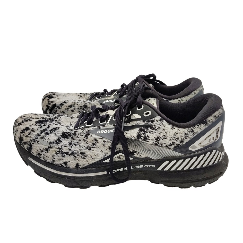 Brooks Adrenaline GTS 23 Women's Athletic Running Shoes Black/White Camo 10.5B